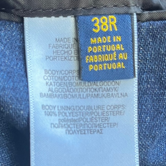 NWT Polo Ralph Lauren Morgan Slim Fit Double Breasted Denim Sport Coat SZ 38R - Picture 14 of 15